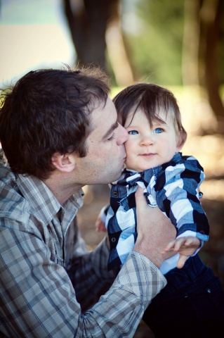 A kiss from Dad